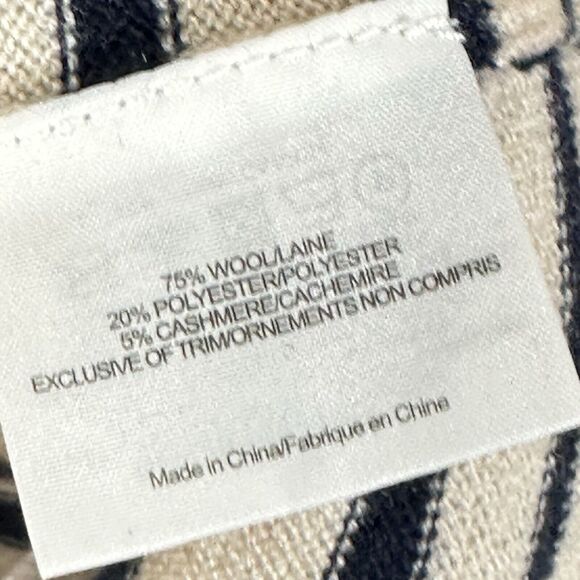 TORY BURCH Odessa Striped Tunic Top Womans size XS Wool Cashmere Blend - Picture 6 of 7